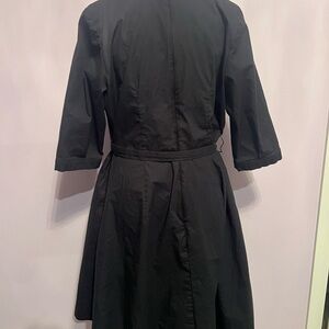 eShakti Elegant Black Long Sleeve Dress